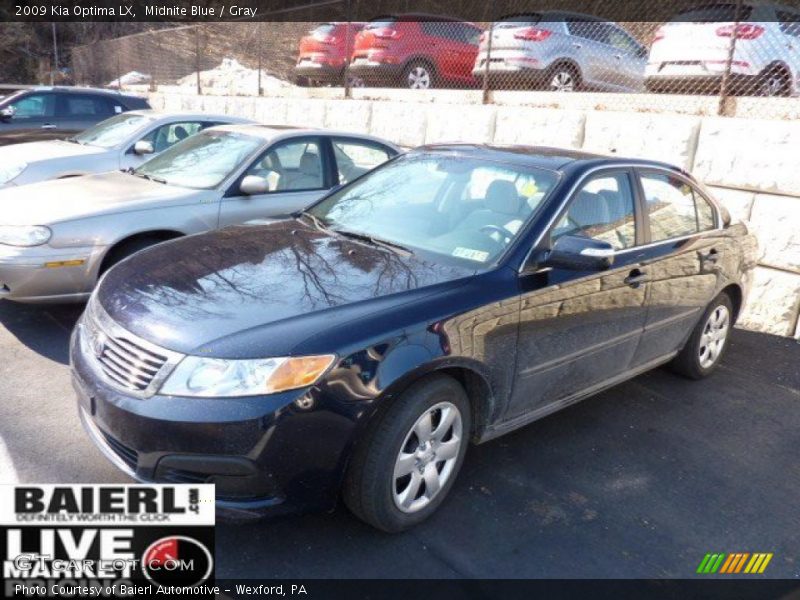 Midnite Blue / Gray 2009 Kia Optima LX