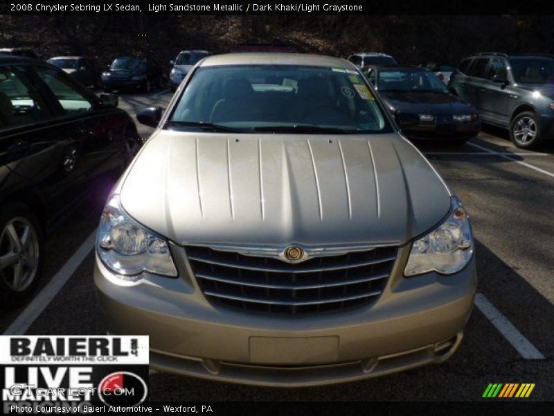 Light Sandstone Metallic / Dark Khaki/Light Graystone 2008 Chrysler Sebring LX Sedan