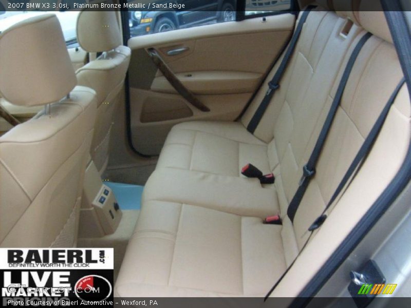 Platinum Bronze Metallic / Sand Beige 2007 BMW X3 3.0si