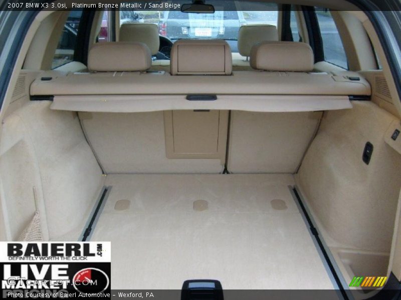 Platinum Bronze Metallic / Sand Beige 2007 BMW X3 3.0si