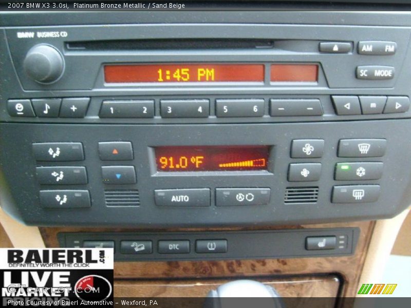 Platinum Bronze Metallic / Sand Beige 2007 BMW X3 3.0si