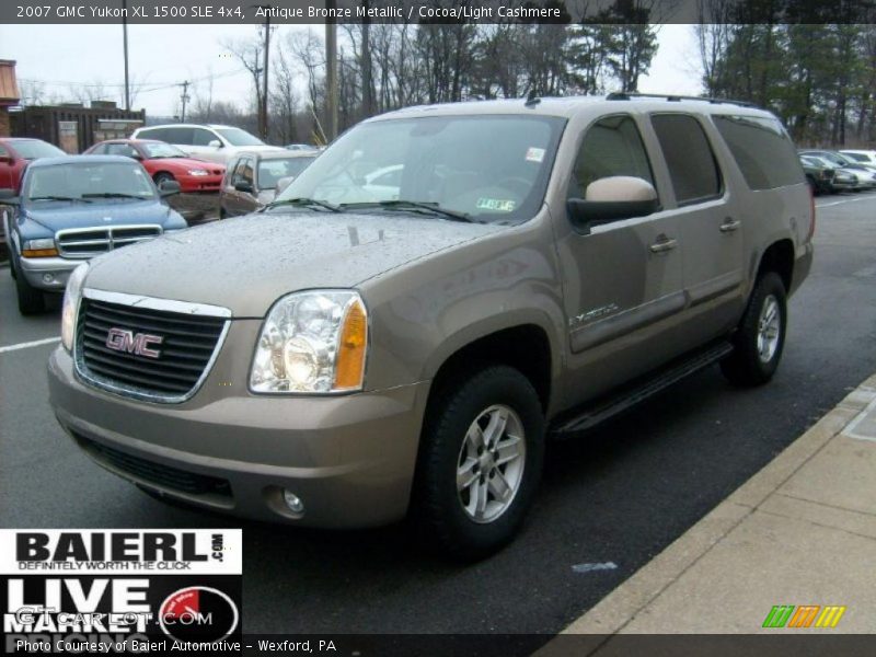 Antique Bronze Metallic / Cocoa/Light Cashmere 2007 GMC Yukon XL 1500 SLE 4x4