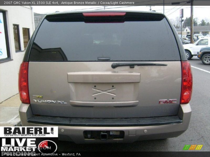 Antique Bronze Metallic / Cocoa/Light Cashmere 2007 GMC Yukon XL 1500 SLE 4x4