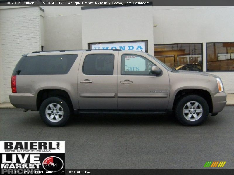Antique Bronze Metallic / Cocoa/Light Cashmere 2007 GMC Yukon XL 1500 SLE 4x4