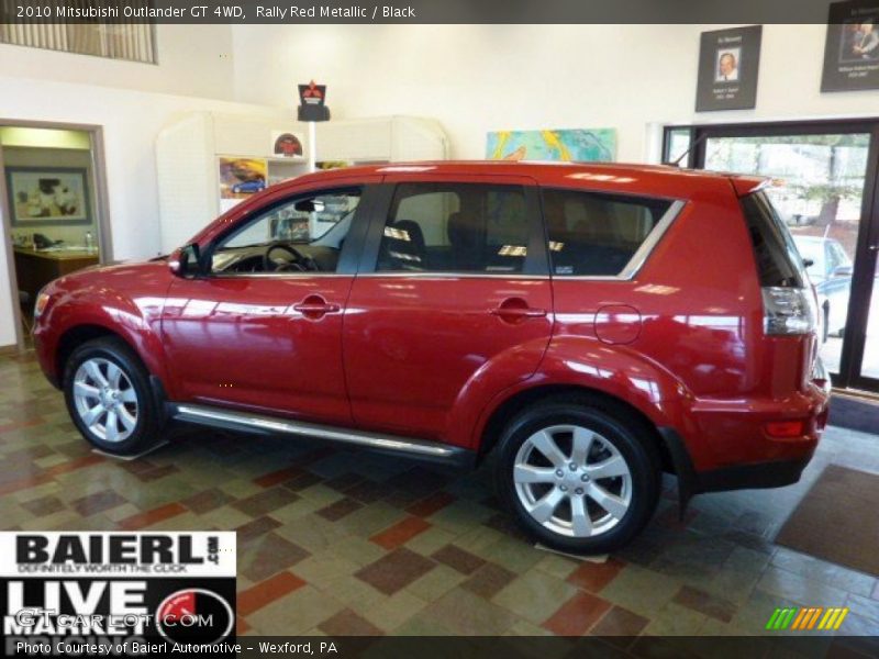 Rally Red Metallic / Black 2010 Mitsubishi Outlander GT 4WD