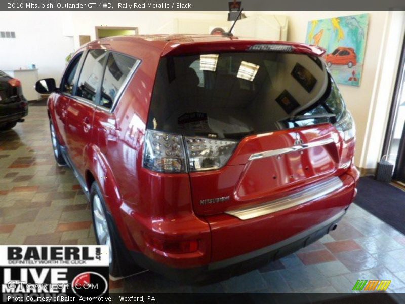 Rally Red Metallic / Black 2010 Mitsubishi Outlander GT 4WD