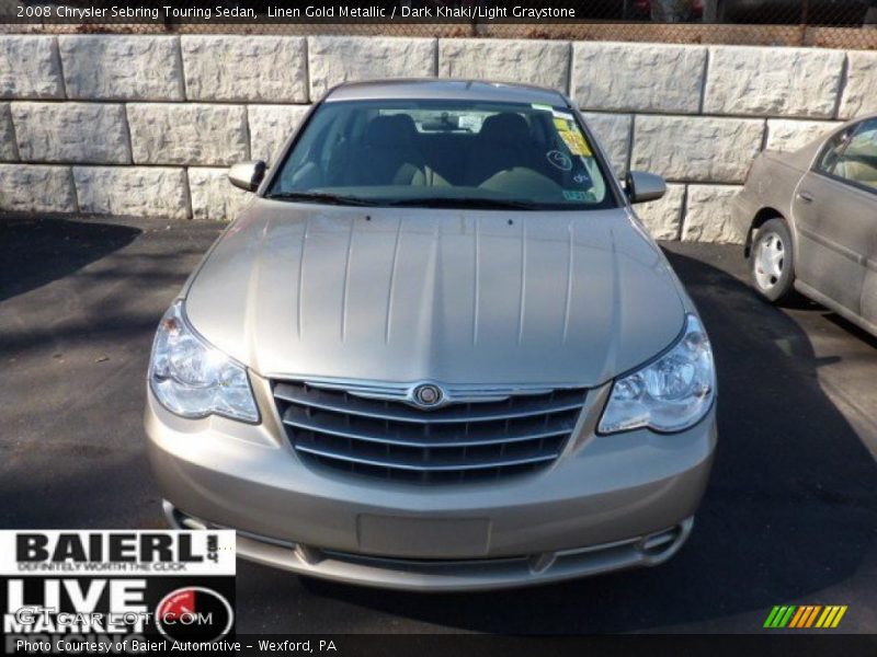 Linen Gold Metallic / Dark Khaki/Light Graystone 2008 Chrysler Sebring Touring Sedan