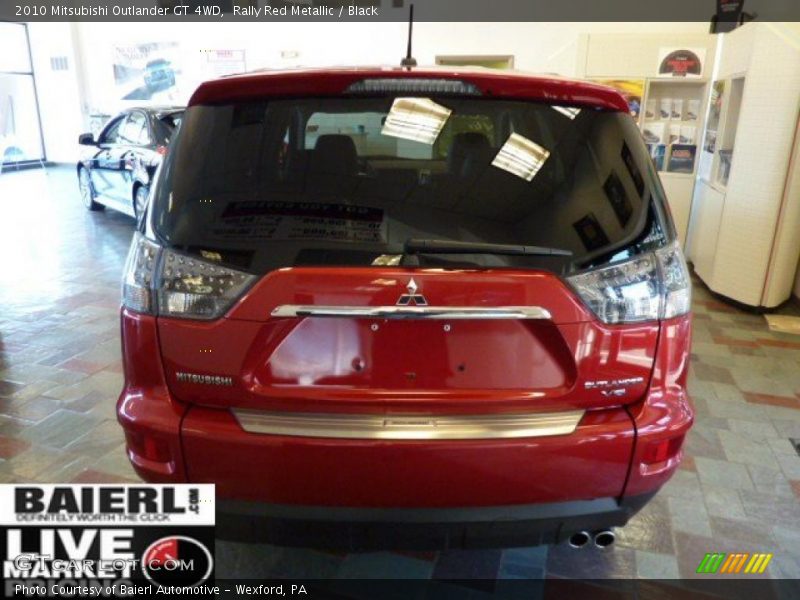 Rally Red Metallic / Black 2010 Mitsubishi Outlander GT 4WD