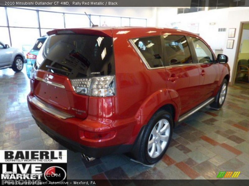 Rally Red Metallic / Black 2010 Mitsubishi Outlander GT 4WD