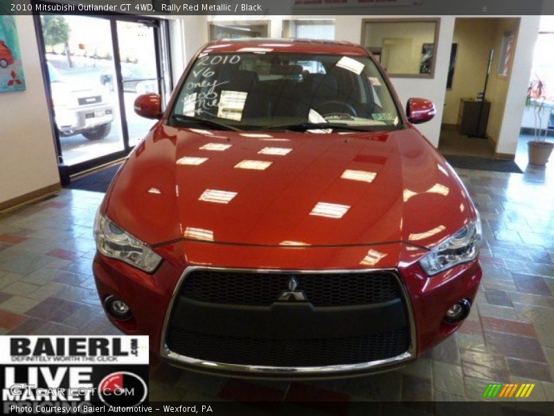 Rally Red Metallic / Black 2010 Mitsubishi Outlander GT 4WD