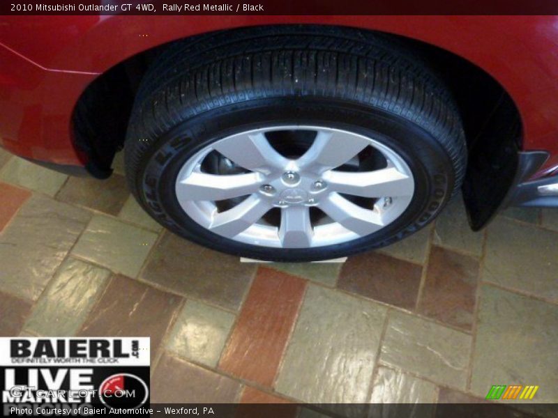 Rally Red Metallic / Black 2010 Mitsubishi Outlander GT 4WD