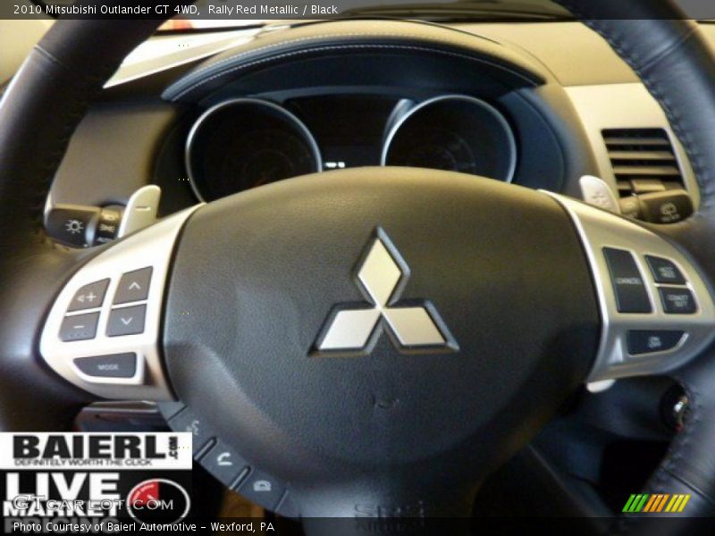 Rally Red Metallic / Black 2010 Mitsubishi Outlander GT 4WD