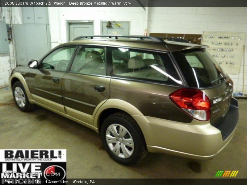 Deep Bronze Metallic / Warm Ivory 2008 Subaru Outback 2.5i Wagon