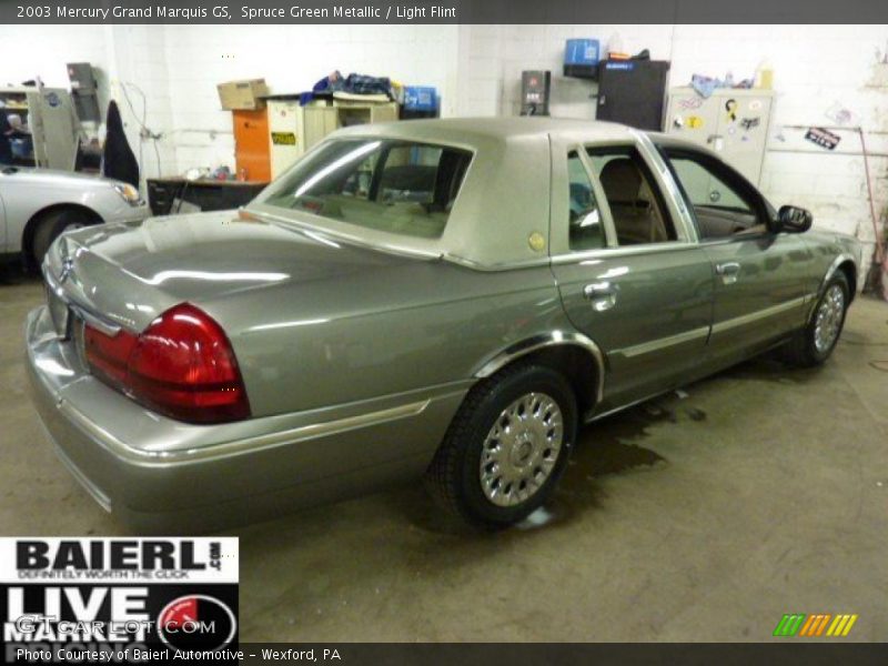 Spruce Green Metallic / Light Flint 2003 Mercury Grand Marquis GS