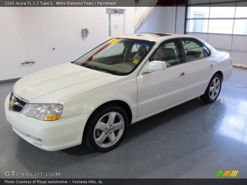 White Diamond Pearl / Parchment 2003 Acura TL 3.2 Type S