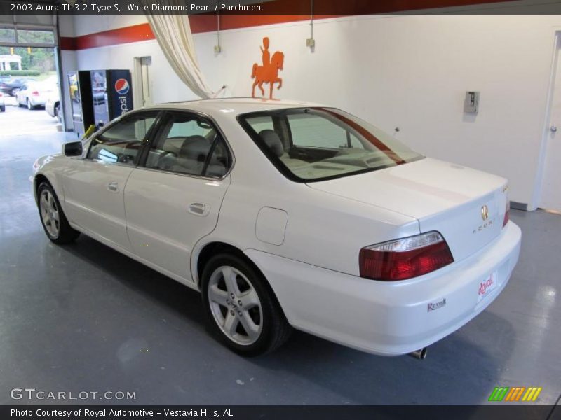 White Diamond Pearl / Parchment 2003 Acura TL 3.2 Type S