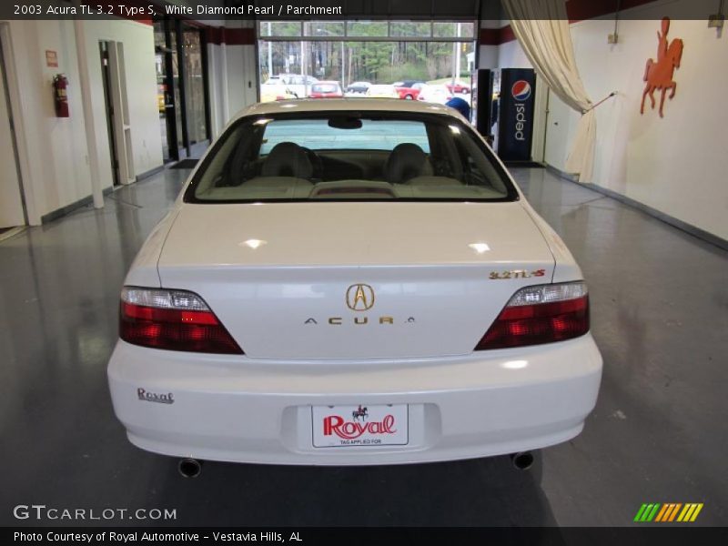 White Diamond Pearl / Parchment 2003 Acura TL 3.2 Type S