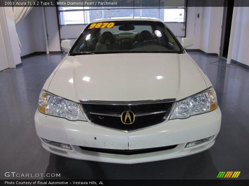 White Diamond Pearl / Parchment 2003 Acura TL 3.2 Type S