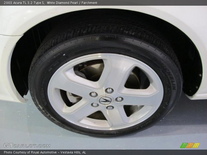 White Diamond Pearl / Parchment 2003 Acura TL 3.2 Type S