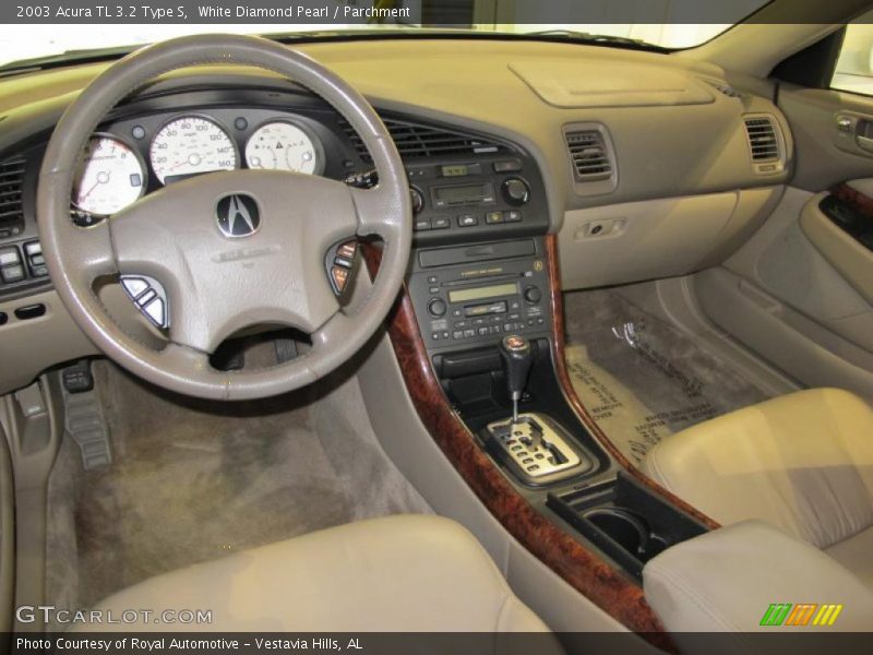 White Diamond Pearl / Parchment 2003 Acura TL 3.2 Type S