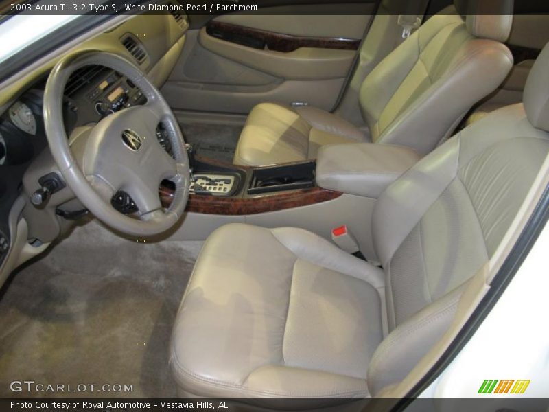 White Diamond Pearl / Parchment 2003 Acura TL 3.2 Type S