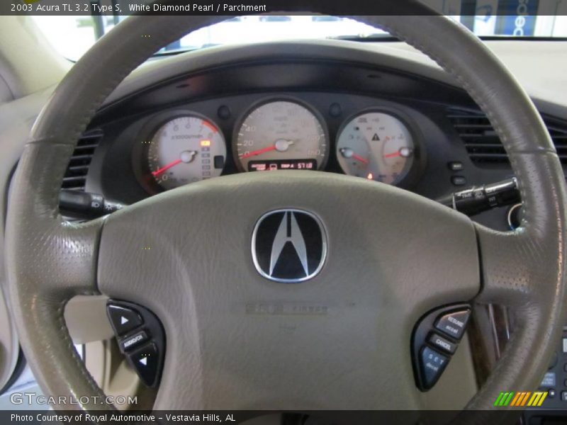 White Diamond Pearl / Parchment 2003 Acura TL 3.2 Type S