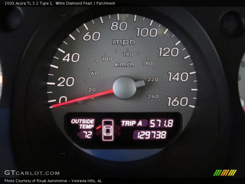 White Diamond Pearl / Parchment 2003 Acura TL 3.2 Type S