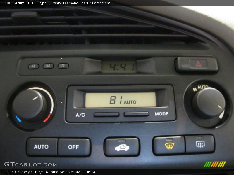 White Diamond Pearl / Parchment 2003 Acura TL 3.2 Type S