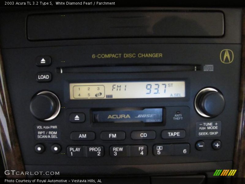 White Diamond Pearl / Parchment 2003 Acura TL 3.2 Type S