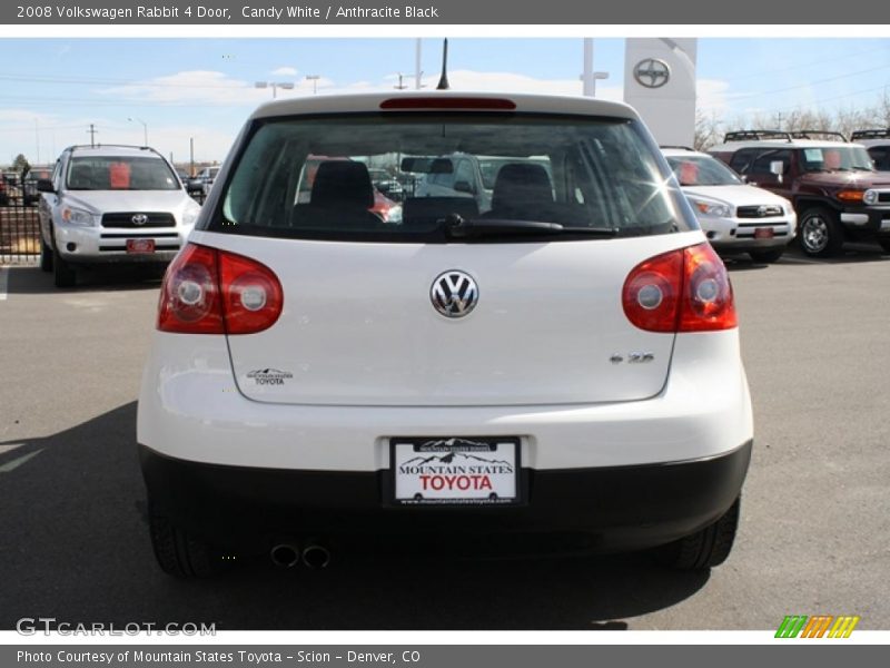 Candy White / Anthracite Black 2008 Volkswagen Rabbit 4 Door
