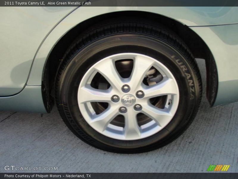Aloe Green Metallic / Ash 2011 Toyota Camry LE