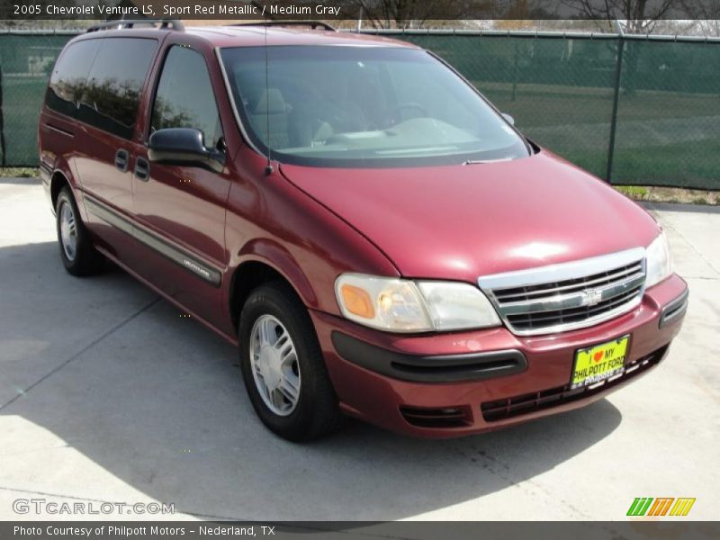 Sport Red Metallic / Medium Gray 2005 Chevrolet Venture LS