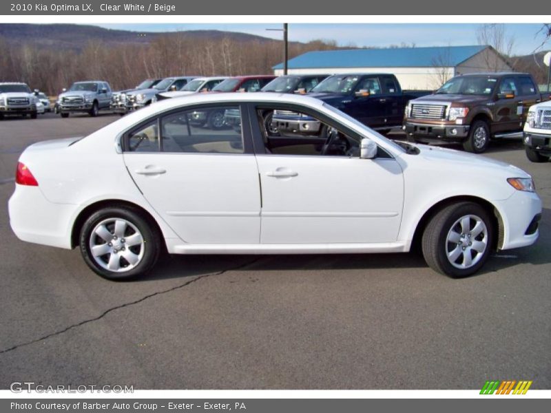 Clear White / Beige 2010 Kia Optima LX