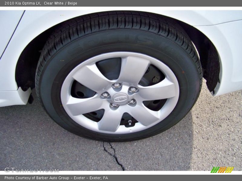Clear White / Beige 2010 Kia Optima LX