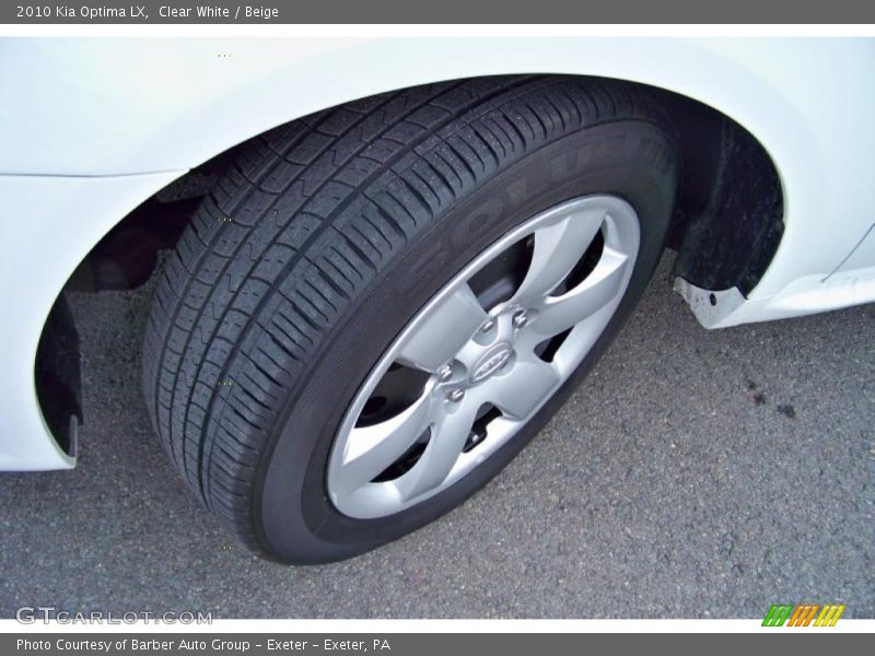 Clear White / Beige 2010 Kia Optima LX