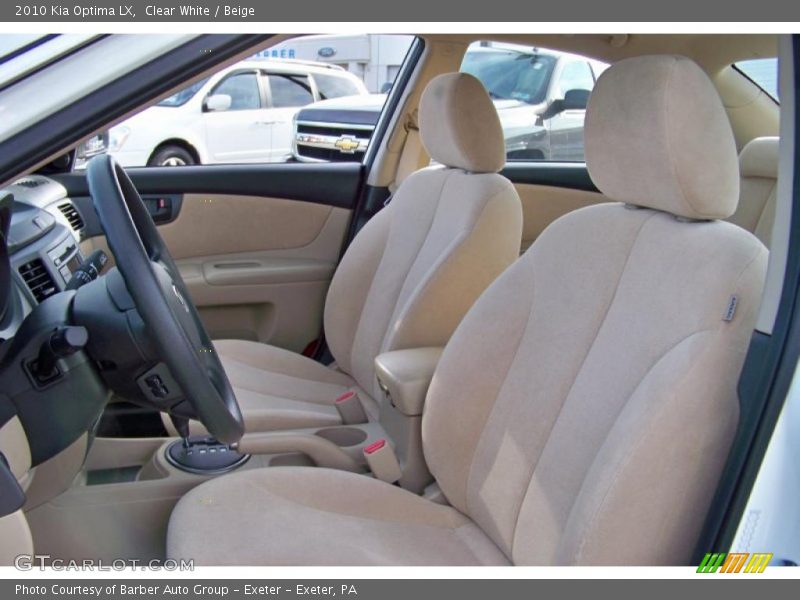 Clear White / Beige 2010 Kia Optima LX