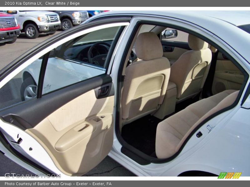 Clear White / Beige 2010 Kia Optima LX