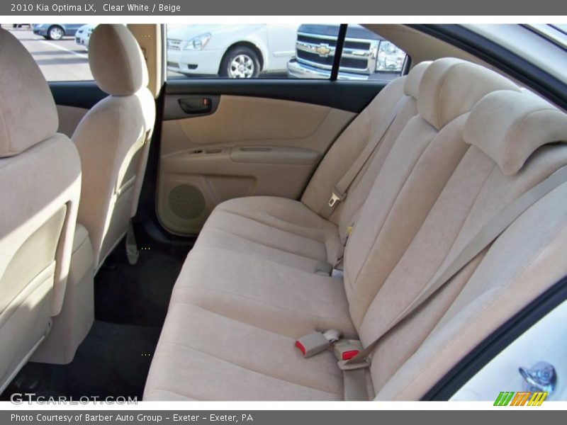 Clear White / Beige 2010 Kia Optima LX