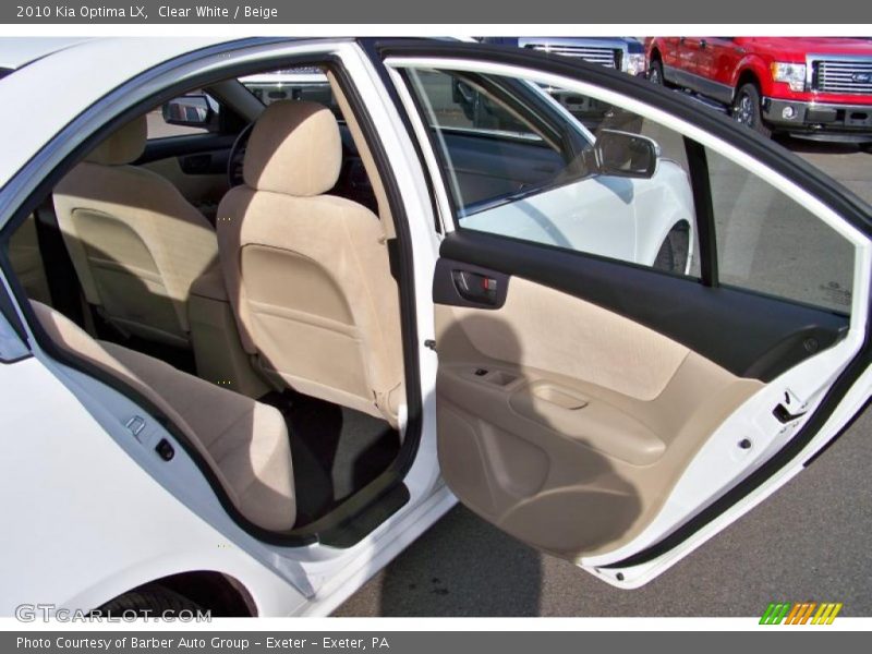 Clear White / Beige 2010 Kia Optima LX