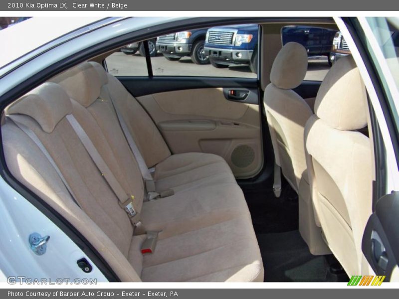 Clear White / Beige 2010 Kia Optima LX