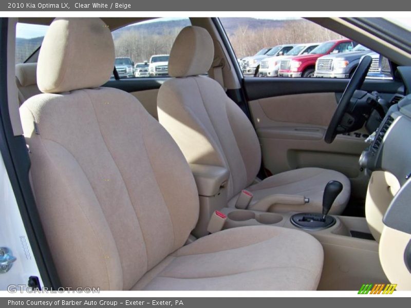 Clear White / Beige 2010 Kia Optima LX