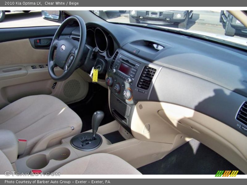 Clear White / Beige 2010 Kia Optima LX