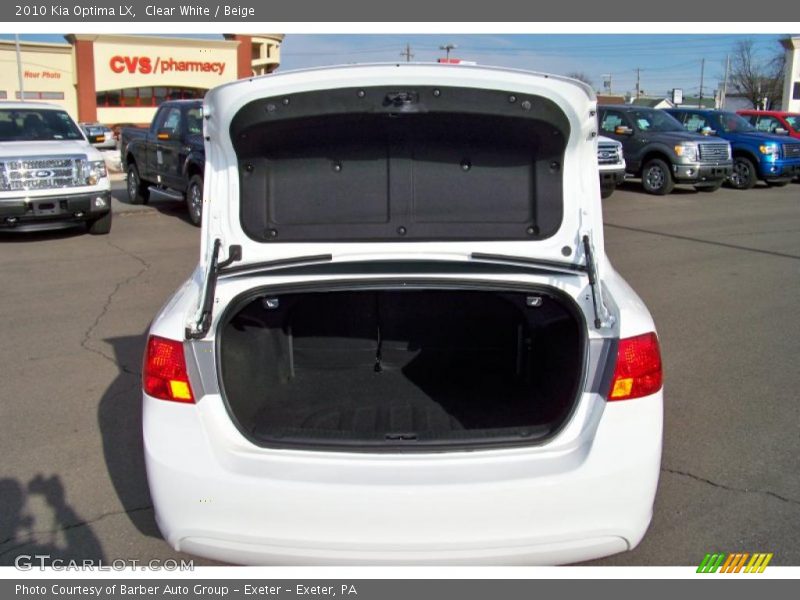Clear White / Beige 2010 Kia Optima LX