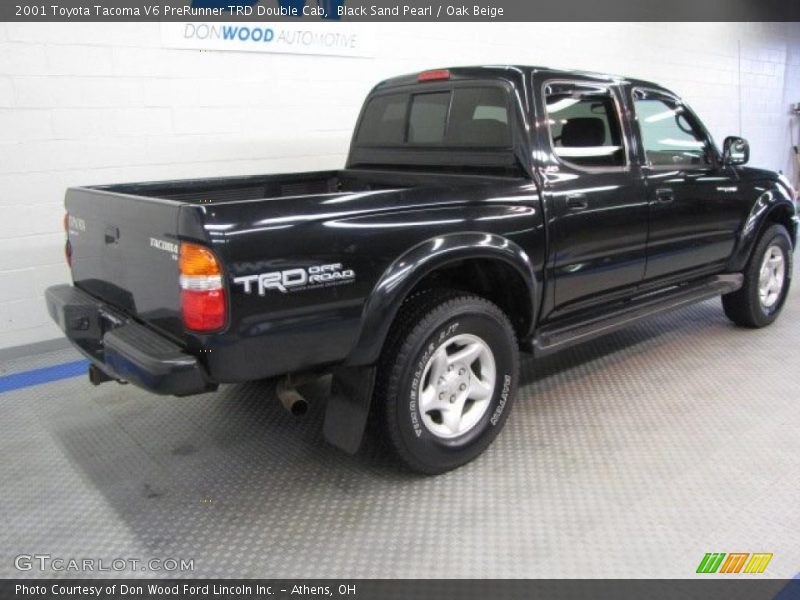 Black Sand Pearl / Oak Beige 2001 Toyota Tacoma V6 PreRunner TRD Double Cab