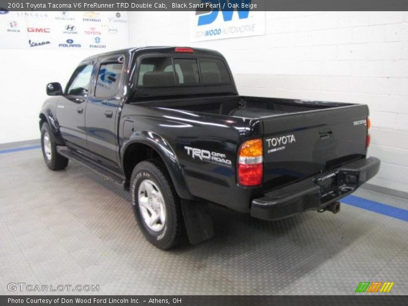 Black Sand Pearl / Oak Beige 2001 Toyota Tacoma V6 PreRunner TRD Double Cab