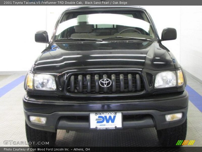 Black Sand Pearl / Oak Beige 2001 Toyota Tacoma V6 PreRunner TRD Double Cab