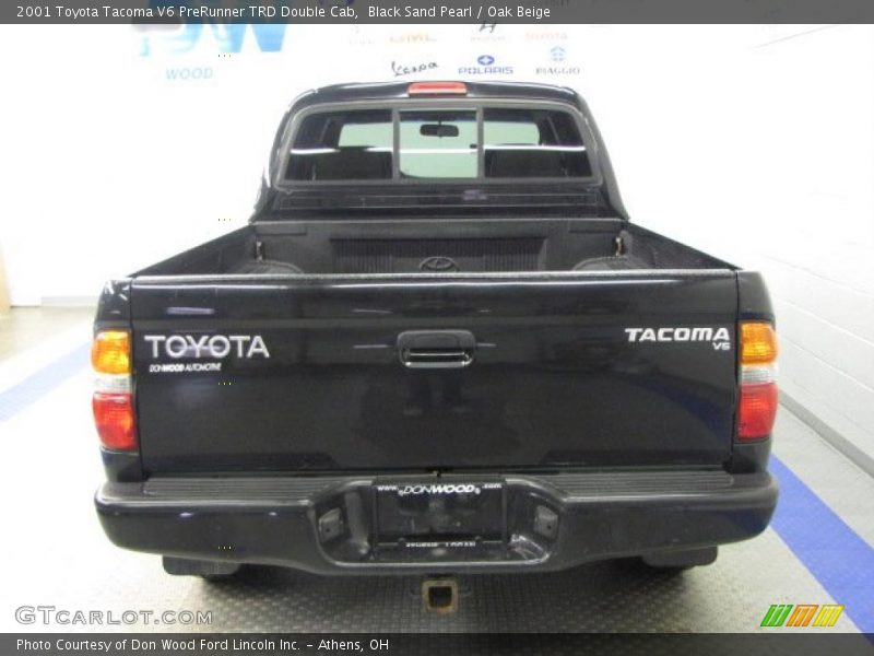 Black Sand Pearl / Oak Beige 2001 Toyota Tacoma V6 PreRunner TRD Double Cab