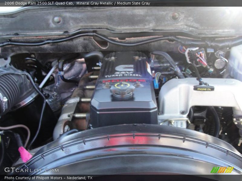Mineral Gray Metallic / Medium Slate Gray 2006 Dodge Ram 2500 SLT Quad Cab
