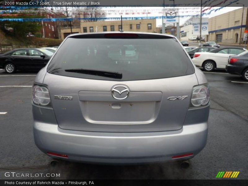 True Silver Metallic / Black 2008 Mazda CX-7 Sport