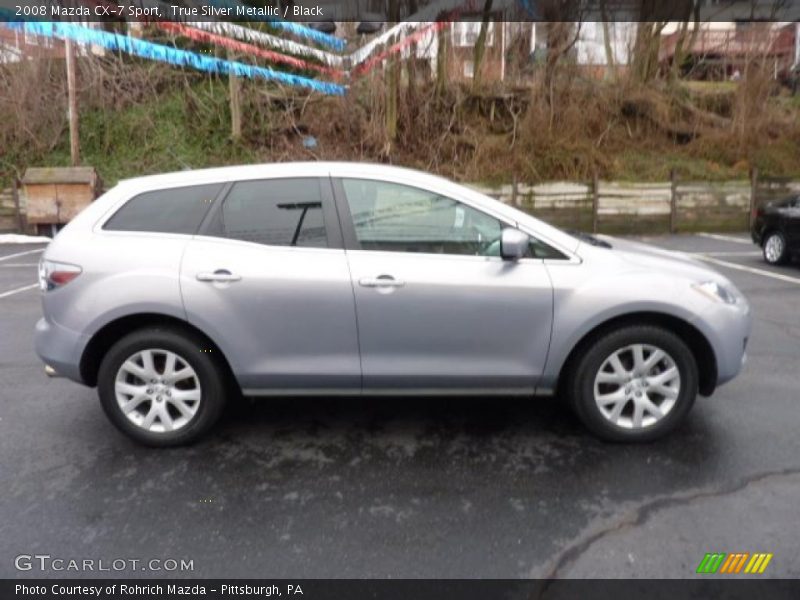 True Silver Metallic / Black 2008 Mazda CX-7 Sport
